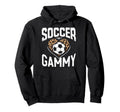 Soccer Gammy Leopard Heart Hoodie - Novelty Apparel for Adults - T-Shirt, Sweatshirt, Hoodie
