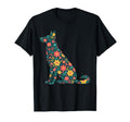 Floral German Shepherd Dog Mom T-Shirt - Minimalist Print for Adults - T-Shirt, Sweatshirt, Hoodie