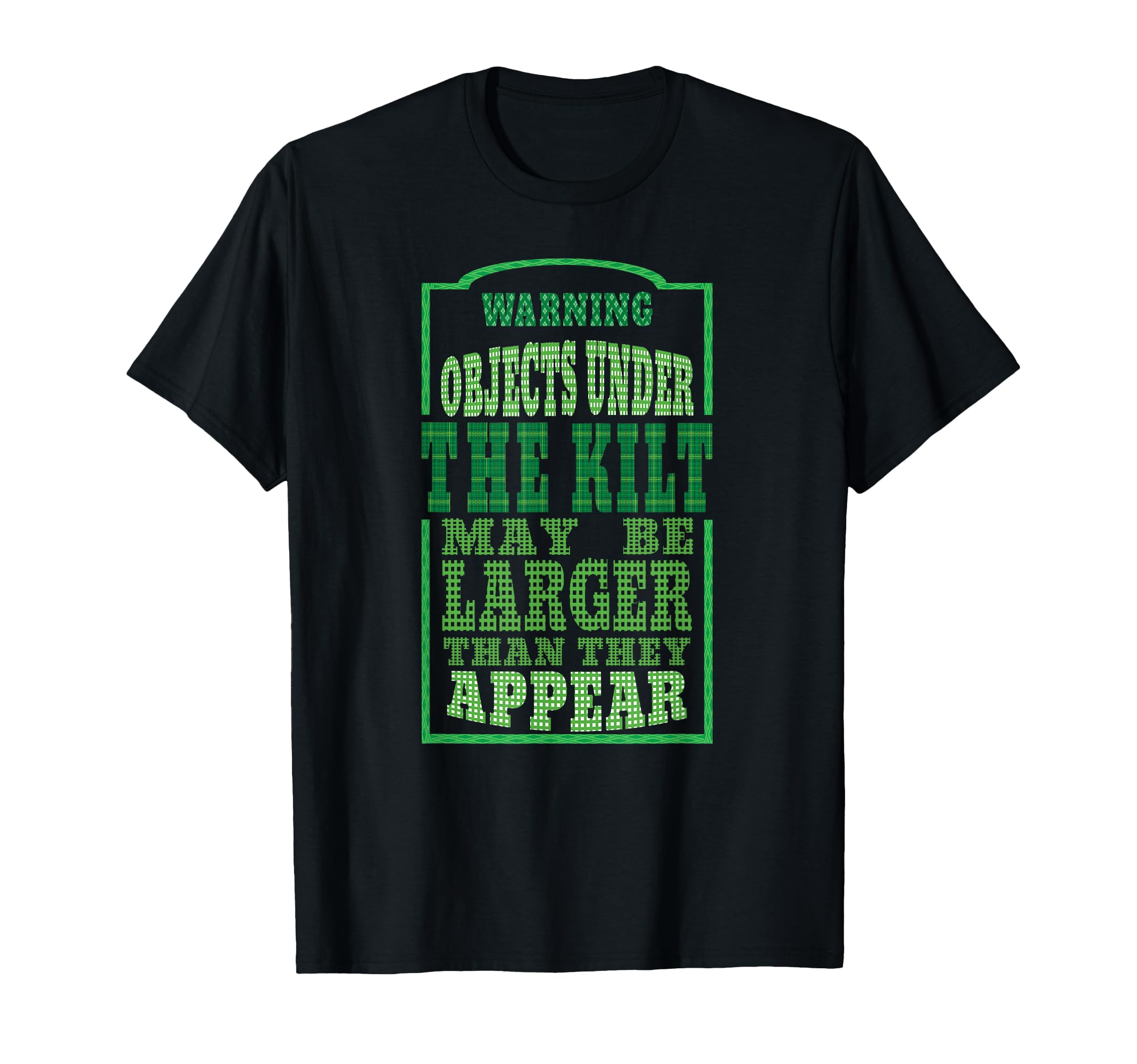 Funny Kilt Irish Green Plaid St T-Shirt - Fun Novelty Design Men Women - T-Shirt, Sweatshirt, Hoodie