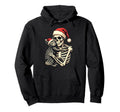 Skeleton Pet Cat Merry Kitten X Mas Lights Hoodie - Trendy Graphic Unisex - T-Shirt, Sweatshirt, Hoodie