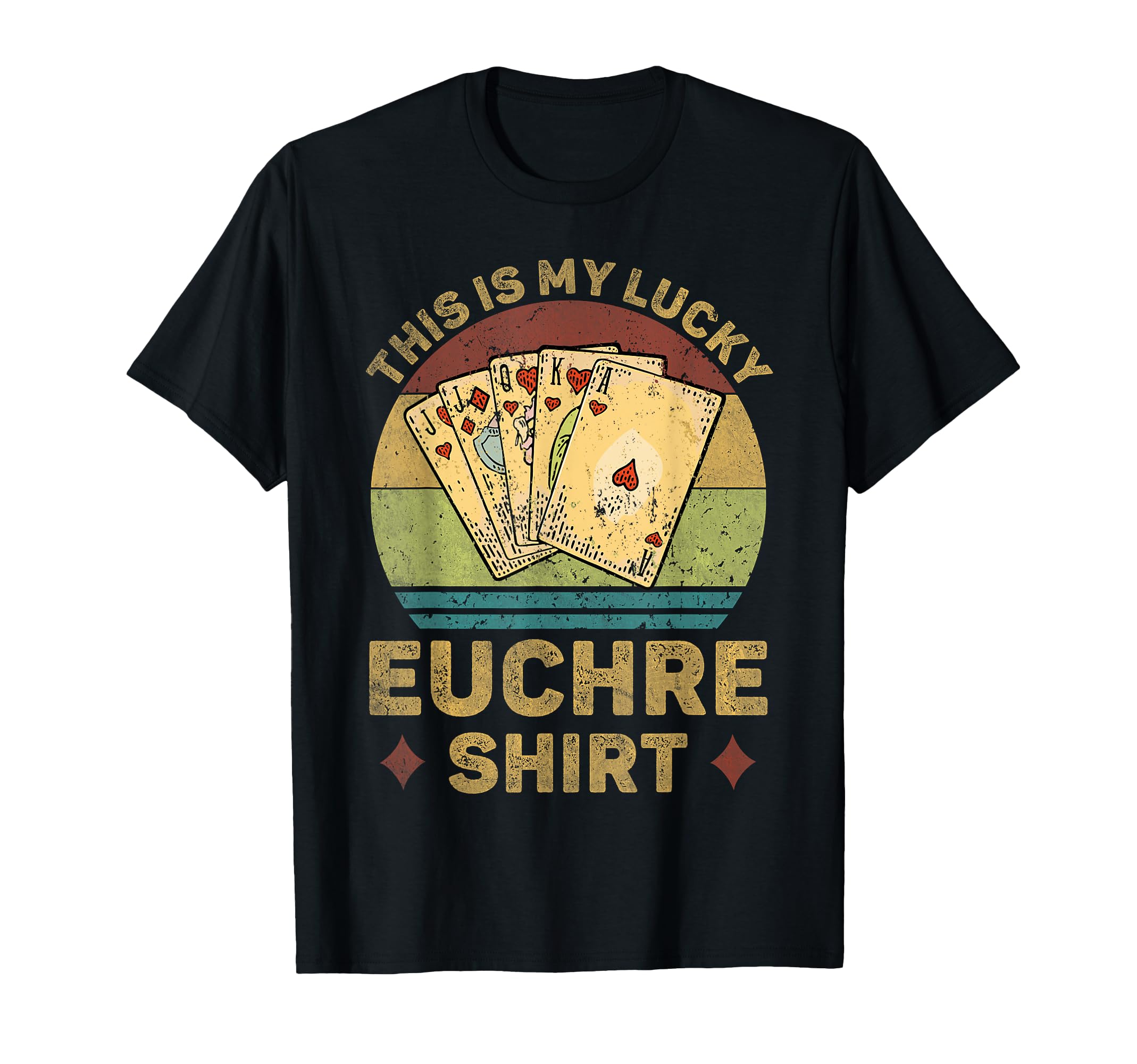 This Is My Lucky Euchre Funny Euchre T-Shirt - Fun Novelty Design Unisex - T-Shirt, Sweatshirt, Hoodie