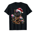 Funny Cat Ice Cream Drip Santa Hat T-Shirt - Novelty Apparel Men Women - T-Shirt, Sweatshirt, Hoodie