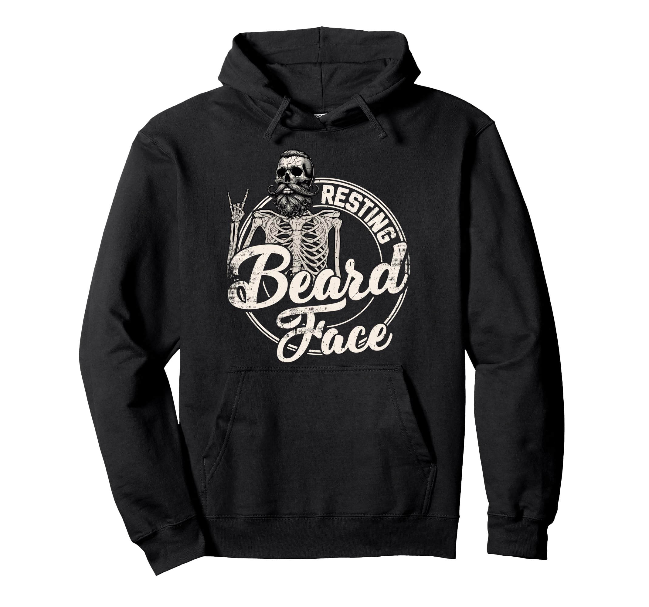 Bearded Dad Daddy Papa Fathers Day Hoodie - Minimalist Print for Adults - T-Shirt, Sweatshirt, Hoodie