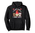 Gnome Im Not Single I Have Dogs Funny Hoodie - Aesthetic Graphic Unisex - T-Shirt, Sweatshirt, Hoodie