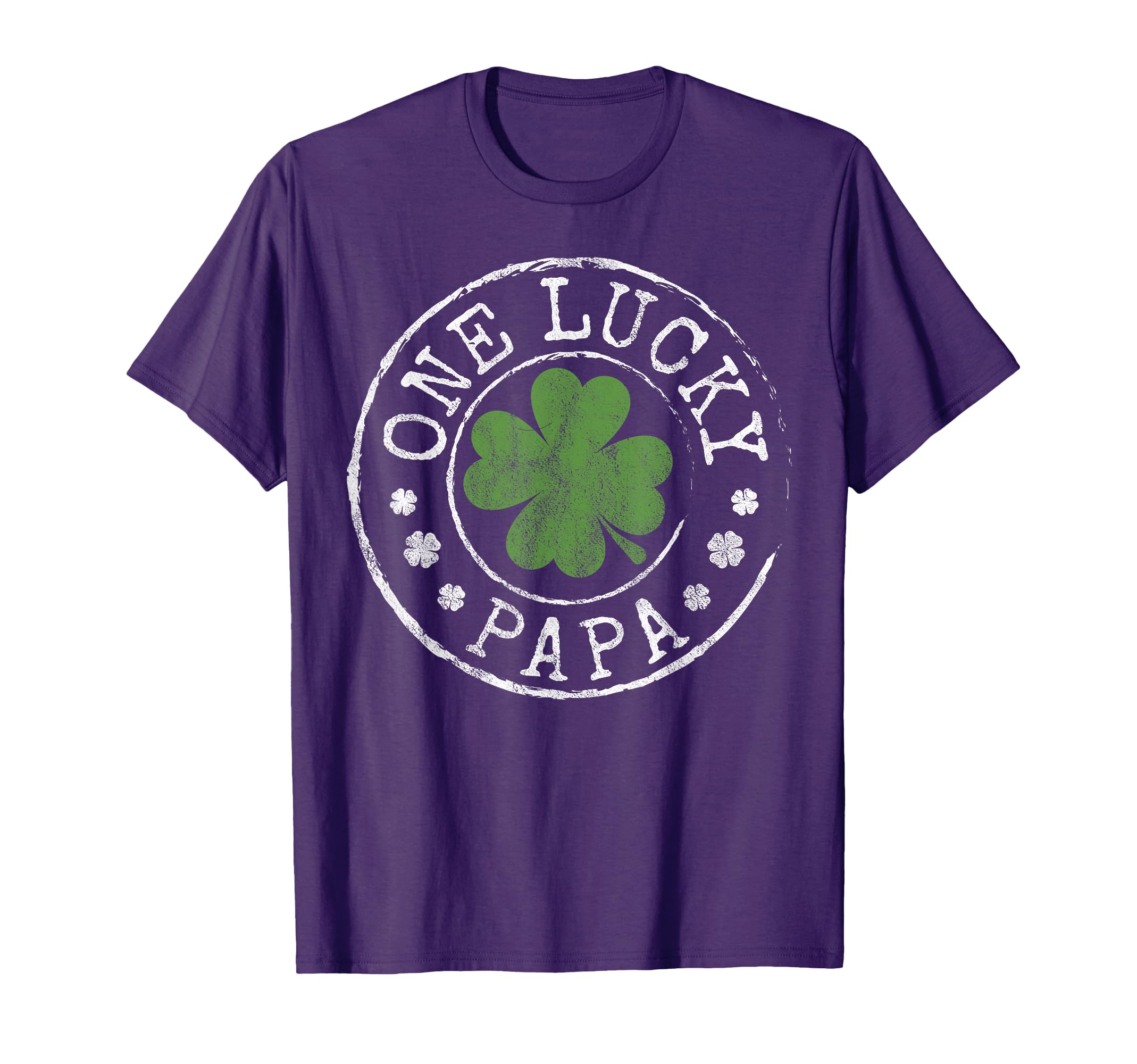 One Lucky Papa Funny Father Irish T-Shirt - Unique Graphic for Adults - T-Shirt, Sweatshirt, Hoodie