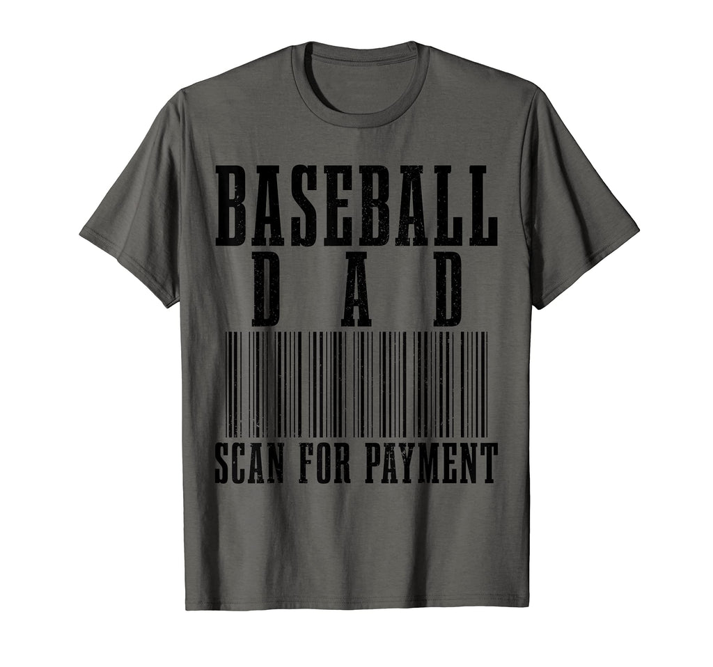 Mens Baseball Dad Scan Payment T-Shirt - Fun Novelty Design for Adults - T-Shirt, Sweatshirt, Hoodie