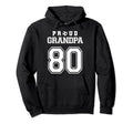 Number 80 Custom Proud Soccer Futbol Hoodie - Minimalist Print for Adults - T-Shirt, Sweatshirt, Hoodie