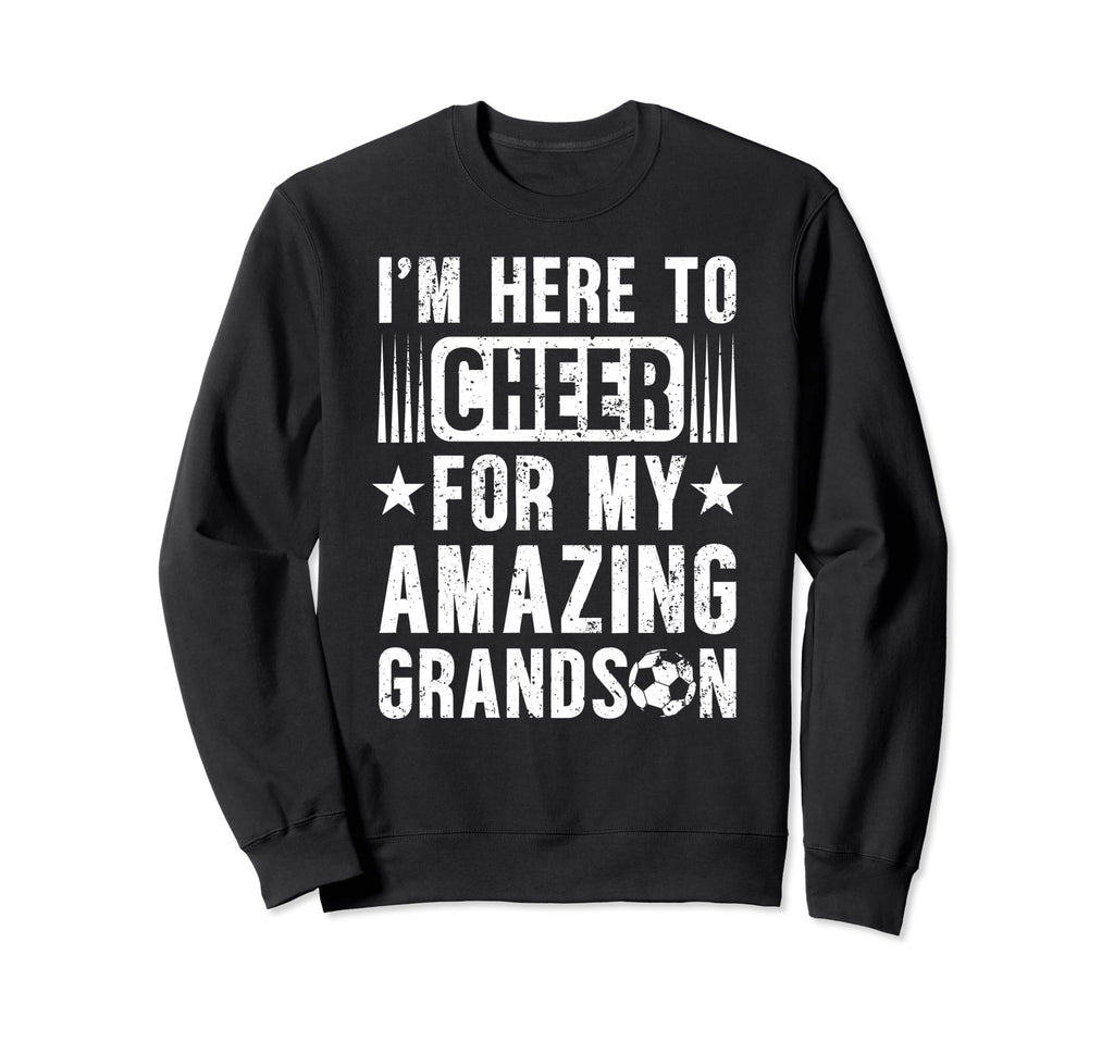 Amazing Grandson Soccer Grandpa Soccer Sweatshirt - Trendy Graphic Unisex - T-Shirt, Sweatshirt, Hoodie