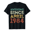 Awesome Since April 1984 42Nd T-Shirt - Custom Art Print for Adults - T-Shirt, Sweatshirt, Hoodie