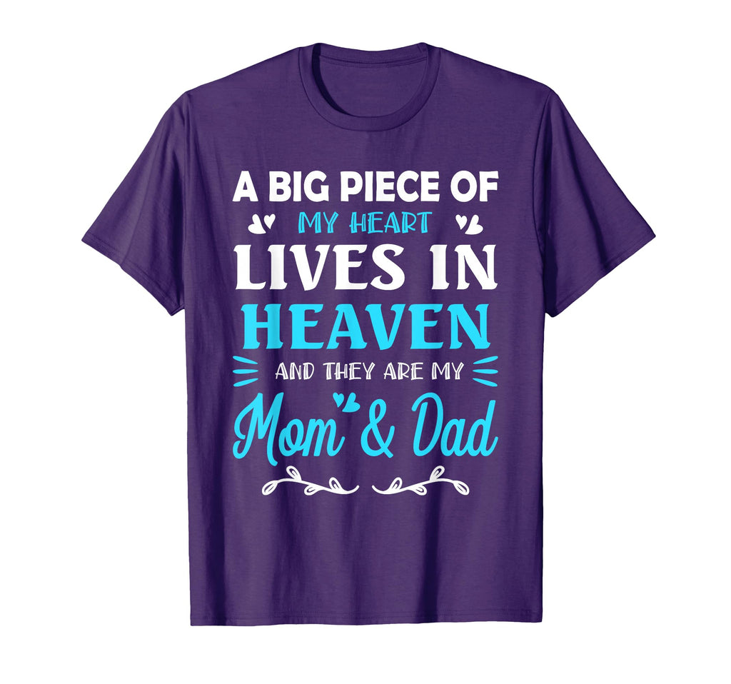 Big Piece My Heart Lives Heaven My T-Shirt - Fun Novelty Design for Adults - T-Shirt, Sweatshirt, Hoodie