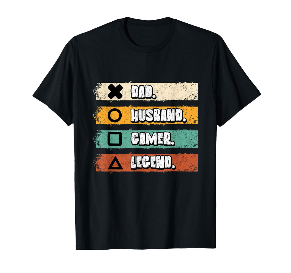 Dad Husband Gamer Legend Funny Video T-Shirt - Unique Graphic for Adults - T-Shirt, Sweatshirt, Hoodie