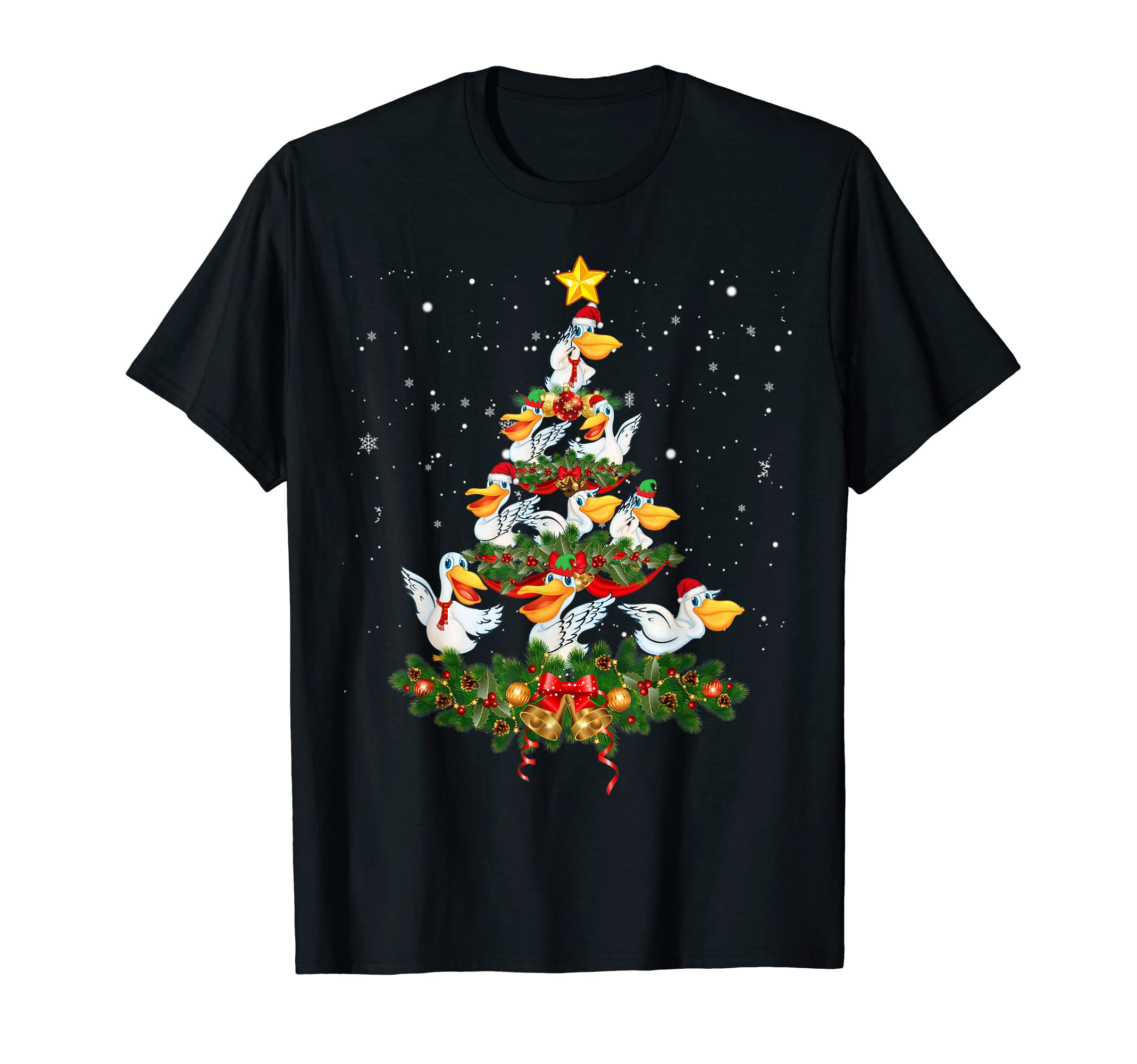 Pelican Tree Pajama Matching Pelican Lover T-Shirt - Graphic Print Unisex - T-Shirt, Sweatshirt, Hoodie