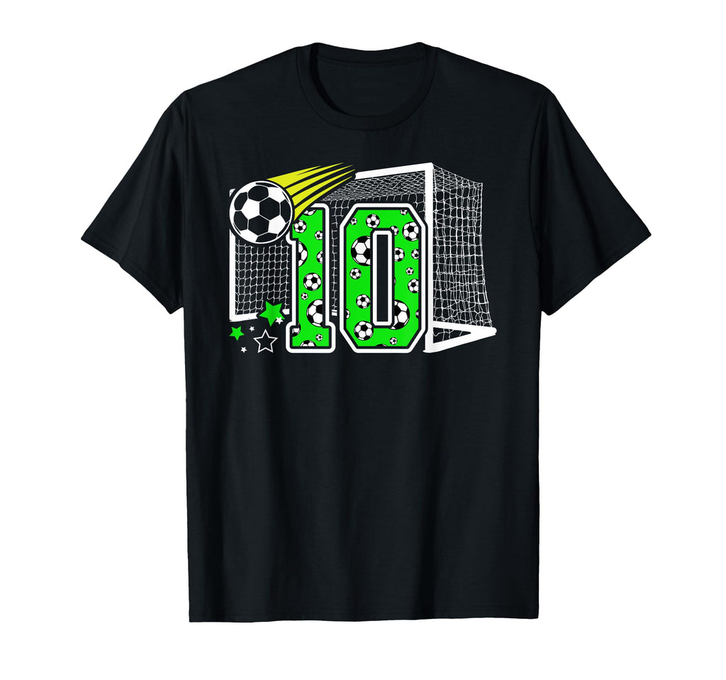 10Th Birthday Soccer 10 Year Old T-Shirt - Custom Art Print for Adults - T-Shirt, Sweatshirt, Hoodie