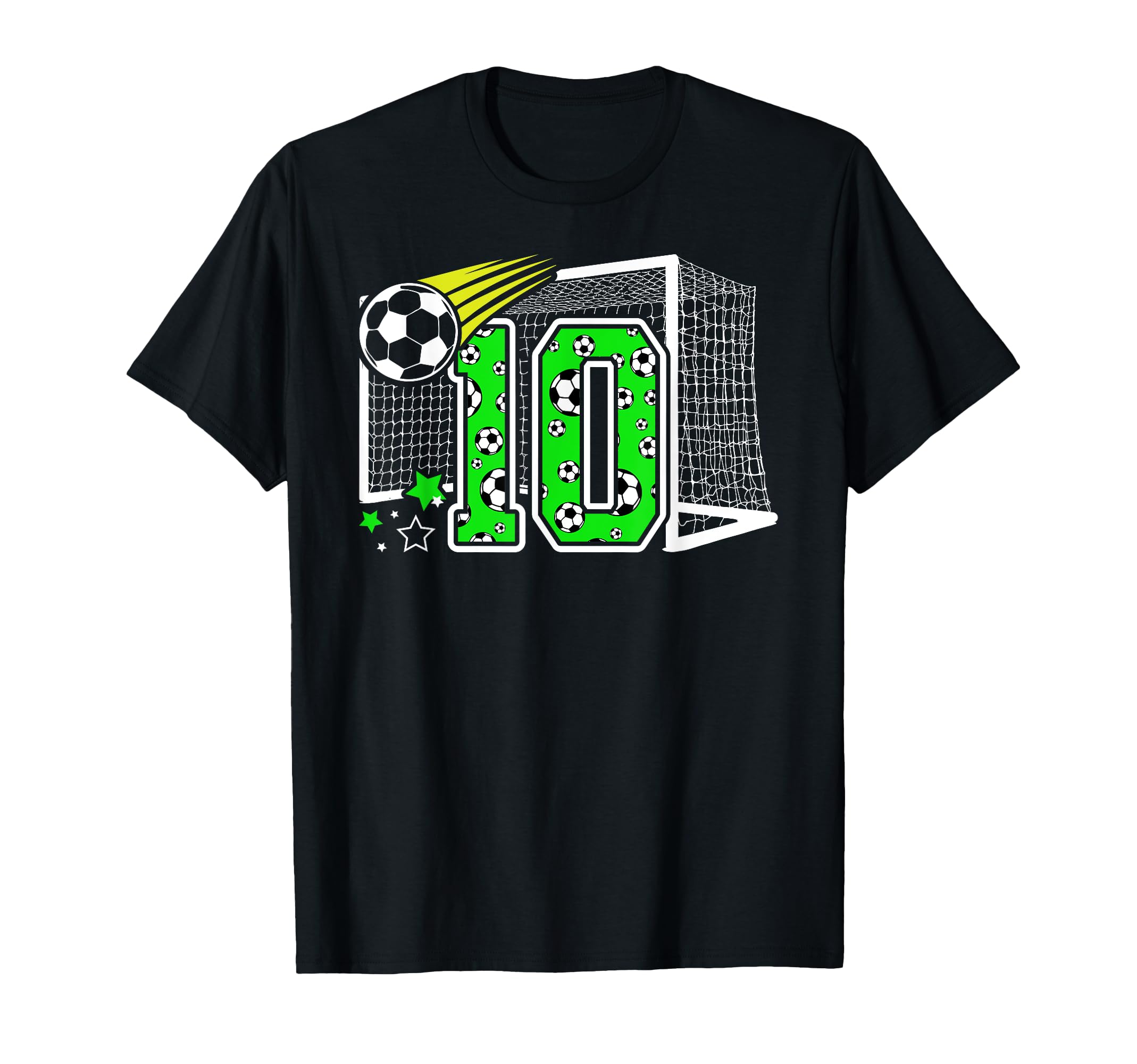 10Th Birthday Soccer 10 Year Old T-Shirt - Custom Art Print for Adults - T-Shirt, Sweatshirt, Hoodie