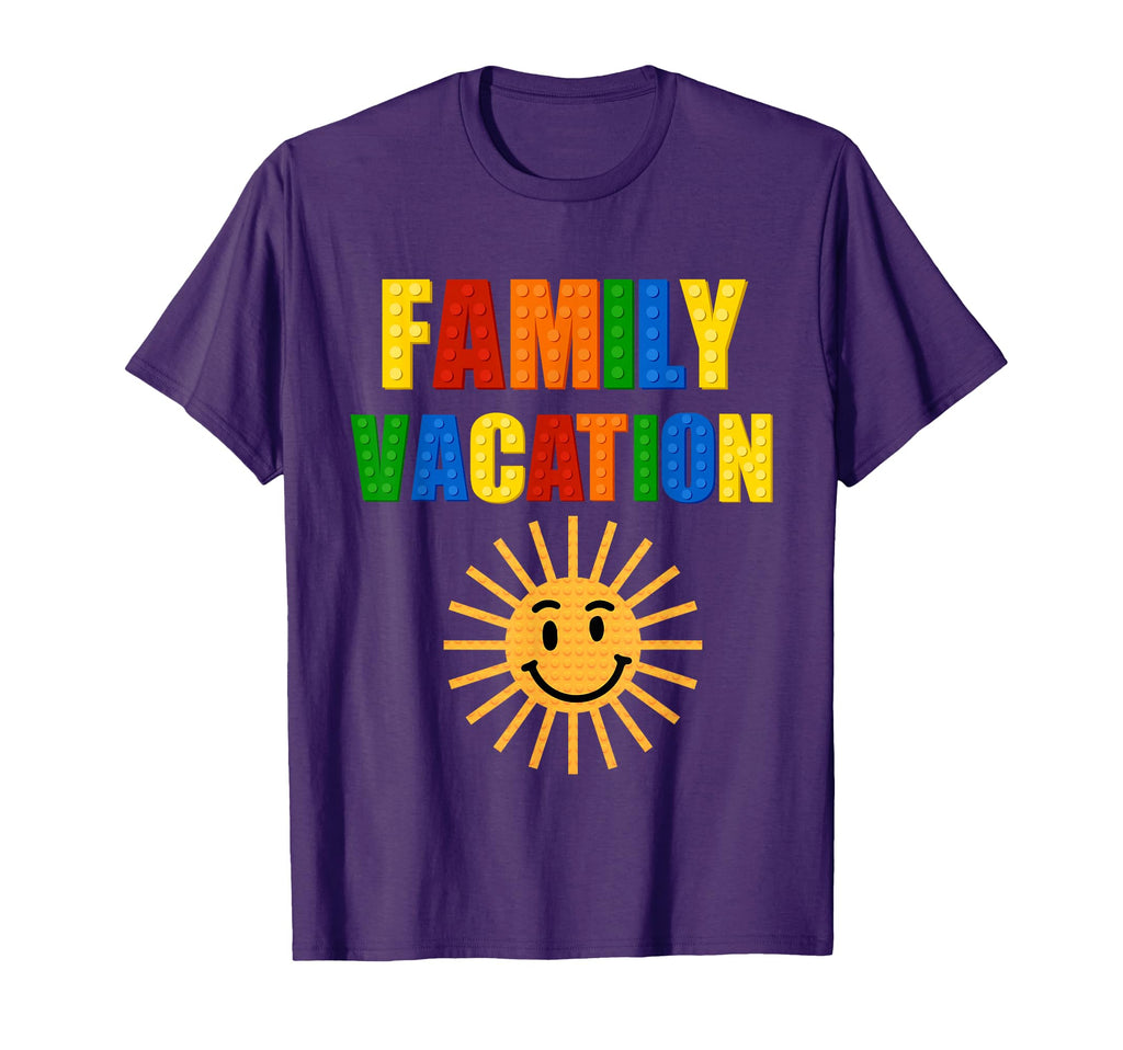 Building Bricks Family Vacation T-Shirt - Streetwear Style for Adults - T-Shirt, Sweatshirt, Hoodie