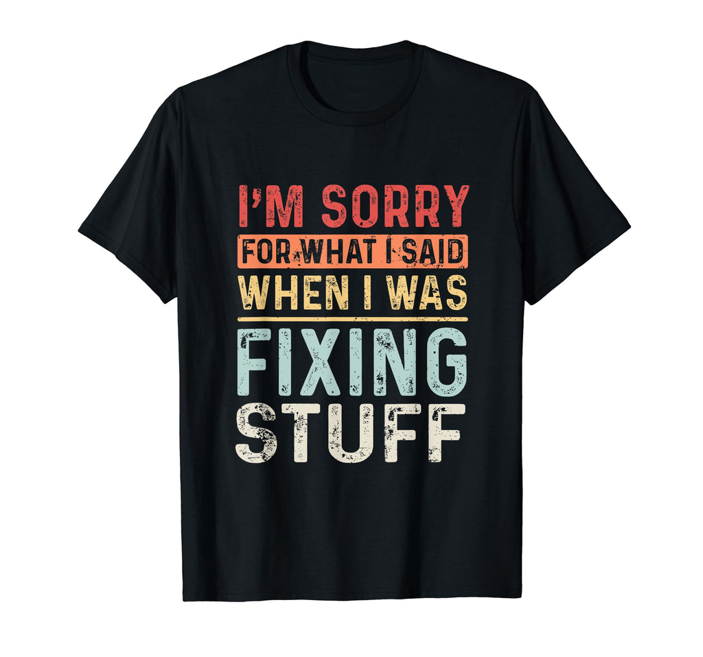 Papa Dad Mechanic Fixing Stuff Duct Tape T-Shirt - Custom Art Print Unisex - T-Shirt, Sweatshirt, Hoodie