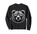 Mens Papa Bear Face Sunglasses Papa Sweatshirt - Graphic Print for Adults - T-Shirt, Sweatshirt, Hoodie