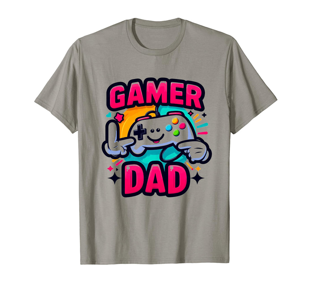 Gamer Dad Game Controller Gaming T-Shirt - Minimalist Print for Adults - T-Shirt, Sweatshirt, Hoodie