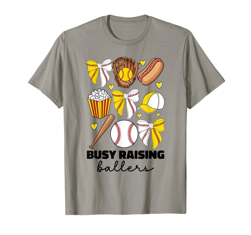 Busy Raising Ballers Baseball And T-Shirt - Streetwear Style for Adults - T-Shirt, Sweatshirt, Hoodie