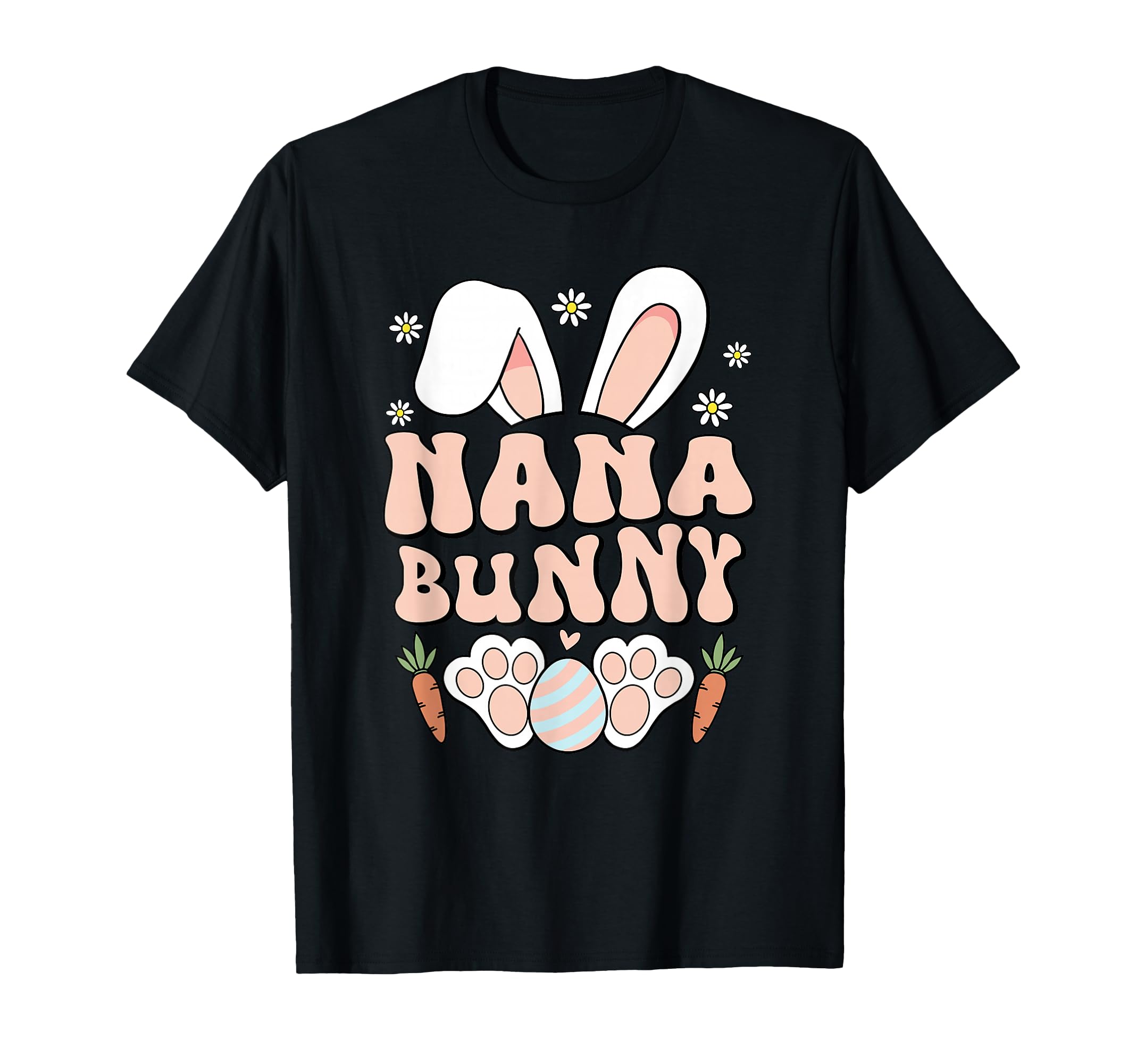Nana Bunny Ears Easter Family Matching T-Shirt - Custom Art Print Unisex - T-Shirt, Sweatshirt, Hoodie