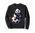 Black White Creature Soccer Sweatshirt - Fun Novelty Design for Adults - T-Shirt, Sweatshirt, Hoodie