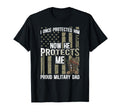 Proud Military Dad American Flag T-Shirt - Aesthetic Graphic Men Women - T-Shirt, Sweatshirt, Hoodie