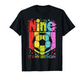 9Th Birthday Nine 9 Year Old Soccer T-Shirt - Fun Novelty Design Men Women - T-Shirt, Sweatshirt, Hoodie