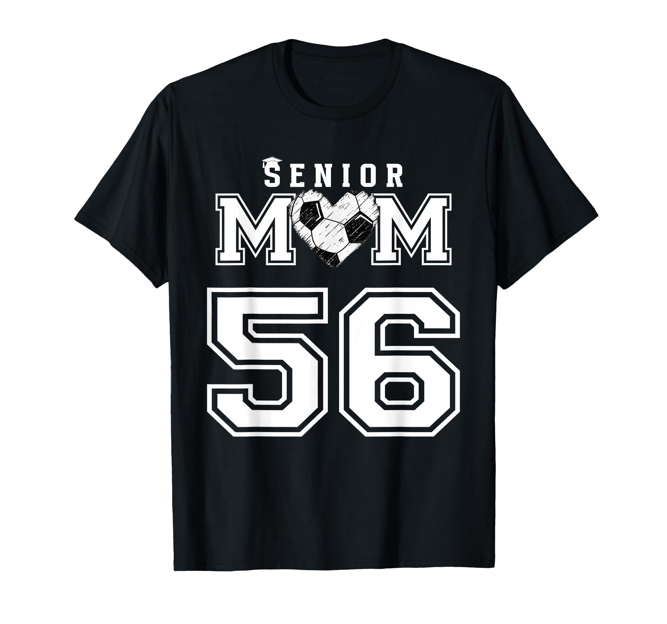 Proud Senior Soccer Mom Custom Jersey T-Shirt - Minimalist Print Men Women - T-Shirt, Sweatshirt, Hoodie