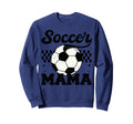 Checkered Soccer Mama Soccer Mom Soccer Sweatshirt - Graphic Print Unisex - T-Shirt, Sweatshirt, Hoodie