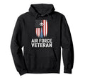 Air Force Veteran Us American Flag Dad Hoodie - Novelty Apparel Unisex - T-Shirt, Sweatshirt, Hoodie