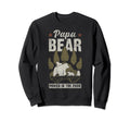 Papa Bear 3 Cub 3 Children Dad Grandpa Sweatshirt - Unique Graphic Unisex - T-Shirt, Sweatshirt, Hoodie
