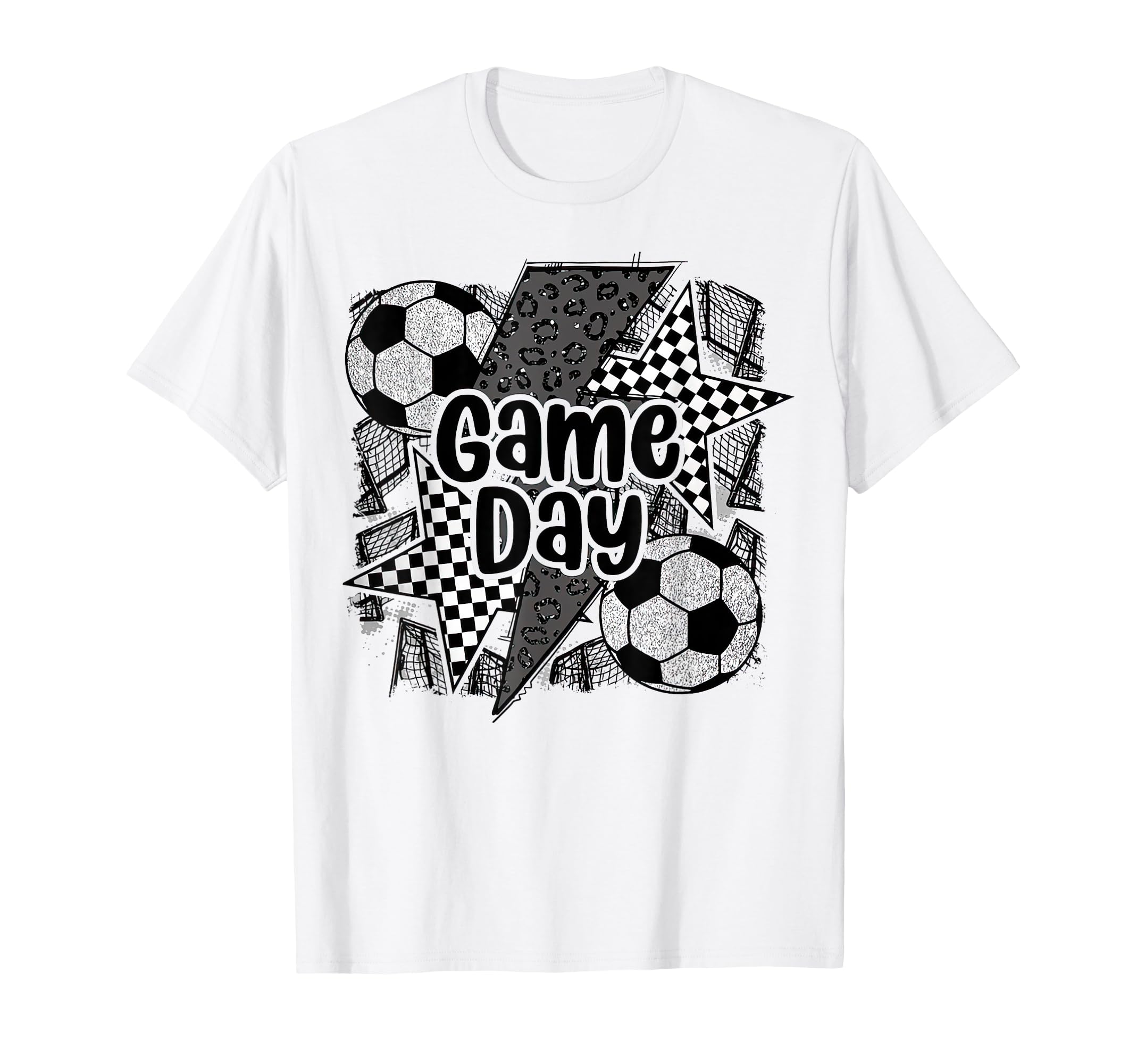 Coquette Soccer Mama Leopard Game Day T-Shirt - Graphic Print Unisex - T-Shirt, Sweatshirt, Hoodie