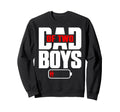 Funny Dad 2 Two Sons Happy Fathers Day Sweatshirt - Trendy Graphic Unisex - T-Shirt, Sweatshirt, Hoodie