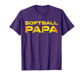 Yellow Softball Papa T-Shirt - Aesthetic Graphic for Adults - T-Shirt, Sweatshirt, Hoodie