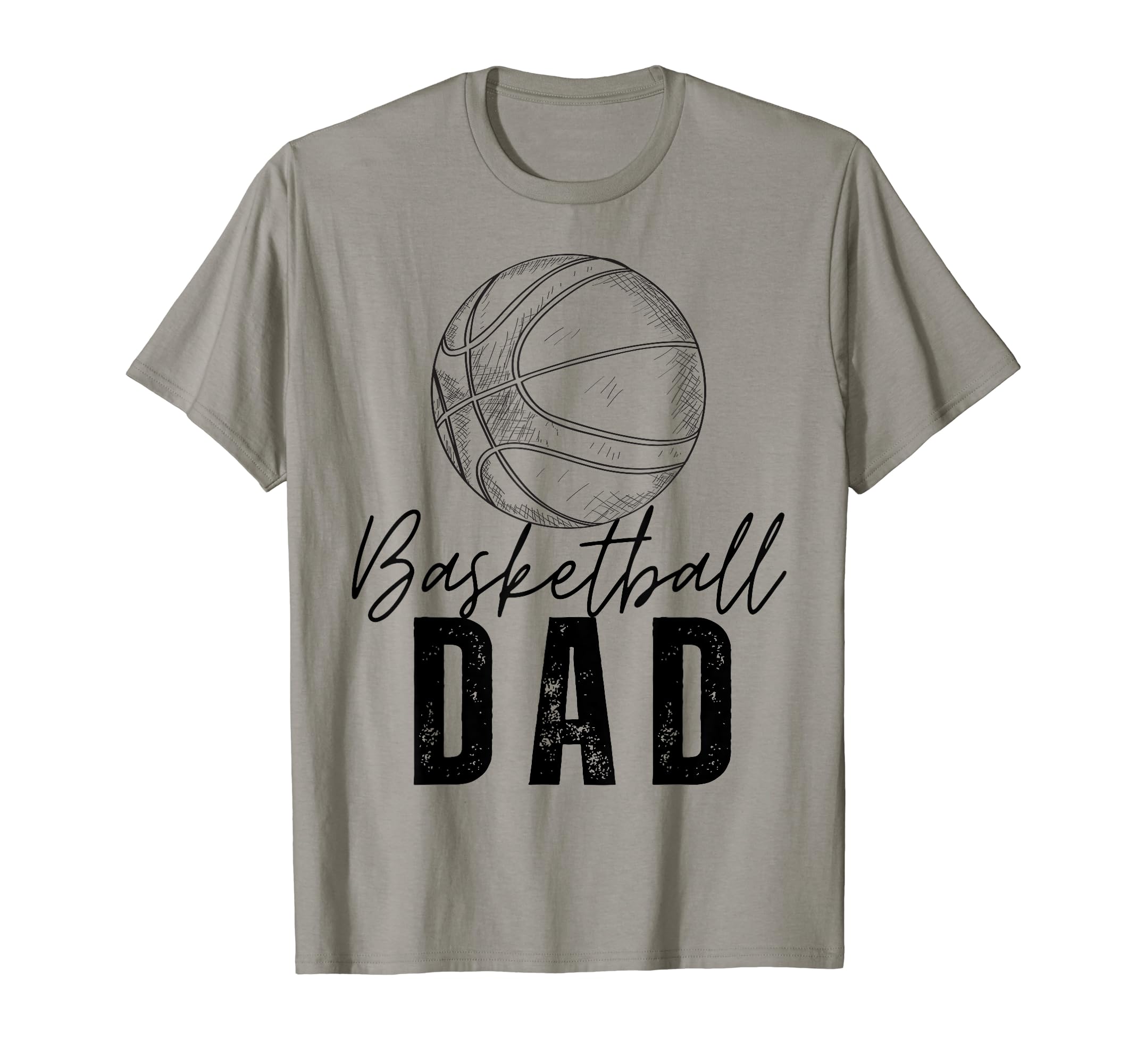 Basketball Dad Family Matching Funny T-Shirt - Minimalist Print for Adults - T-Shirt, Sweatshirt, Hoodie