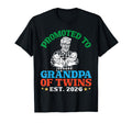 Promoted To Grandpa Twins Est 2026 First T-Shirt - Trendy Graphic Unisex - T-Shirt, Sweatshirt, Hoodie
