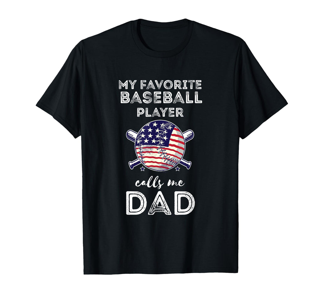 American Baseball Player Dad Usa Team T-Shirt - Unique Graphic Men Women - T-Shirt, Sweatshirt, Hoodie