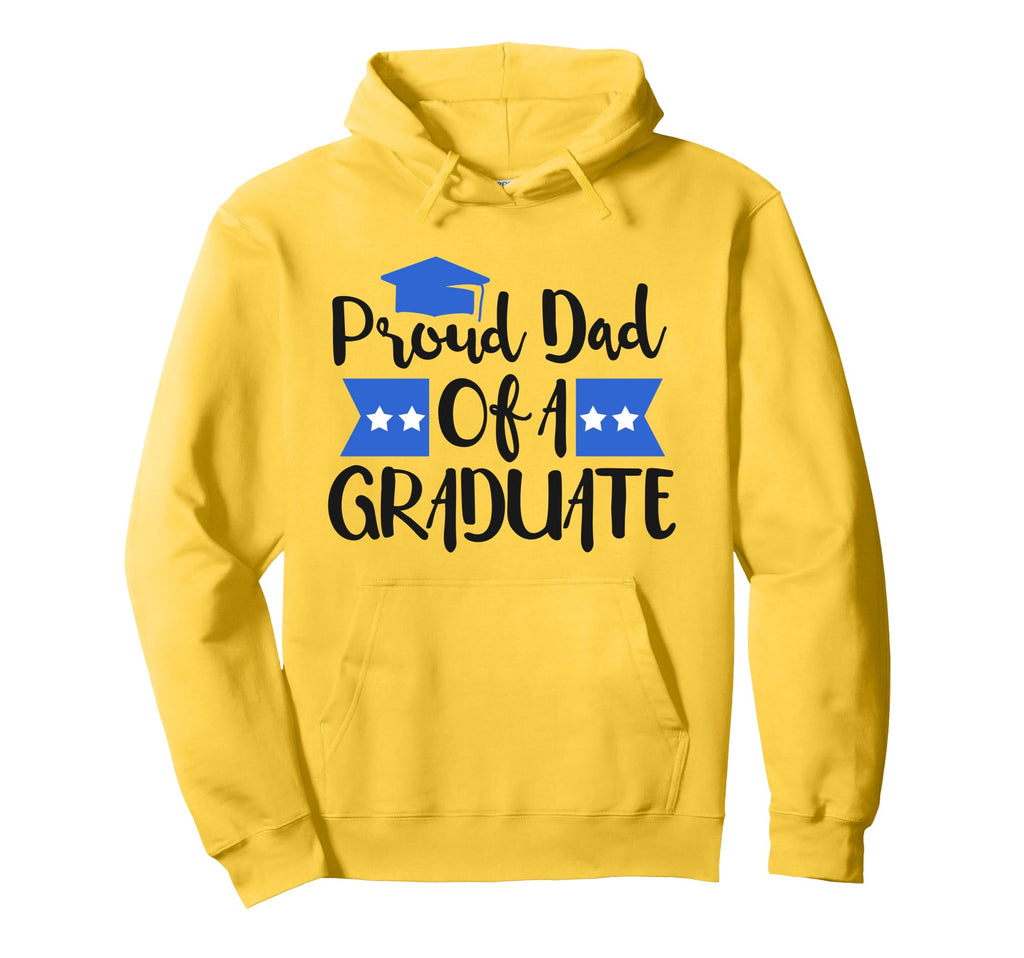 Proud Dad Graduate Graduation Cap And Stars Hoodie - Unique Graphic Unisex - T-Shirt, Sweatshirt, Hoodie