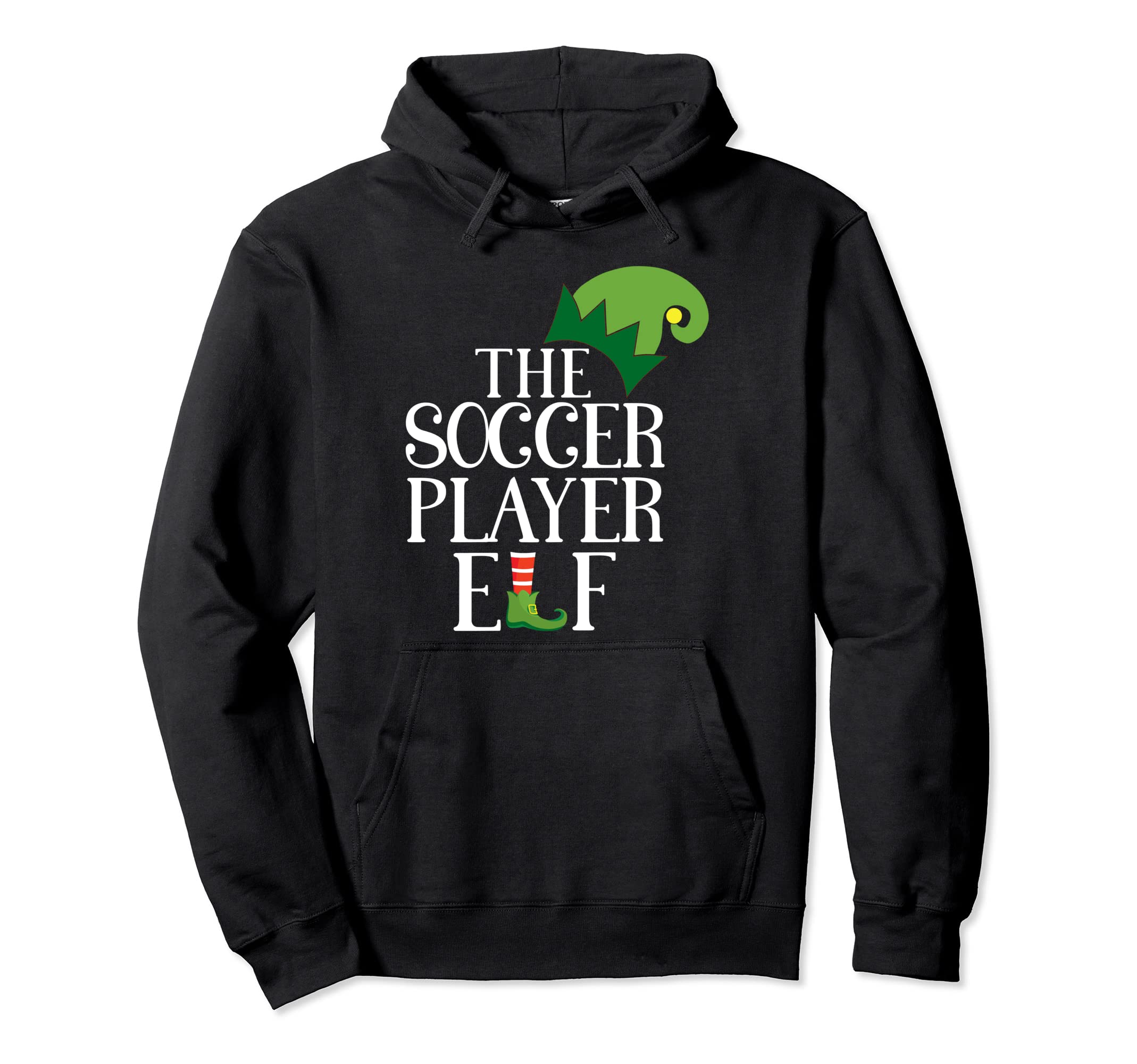 Soccer Player Elf Matching Family Group Hoodie - Minimalist Print Men Women - T-Shirt, Sweatshirt, Hoodie