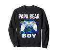 Funny Papa Bear Gamer Birthday Sweatshirt - Casual Everyday Wear Men Women - T-Shirt, Sweatshirt, Hoodie