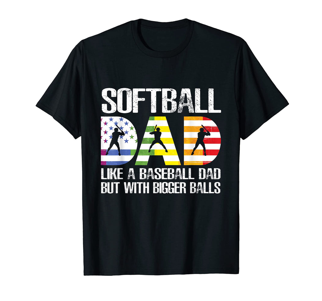 Mens Softball Dad Like Baseball T-Shirt - Casual Everyday Wear Men Women - T-Shirt, Sweatshirt, Hoodie