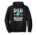 Dad To Second Power Twin Dad Hoodie - Custom Art Print Men Women - T-Shirt, Sweatshirt, Hoodie