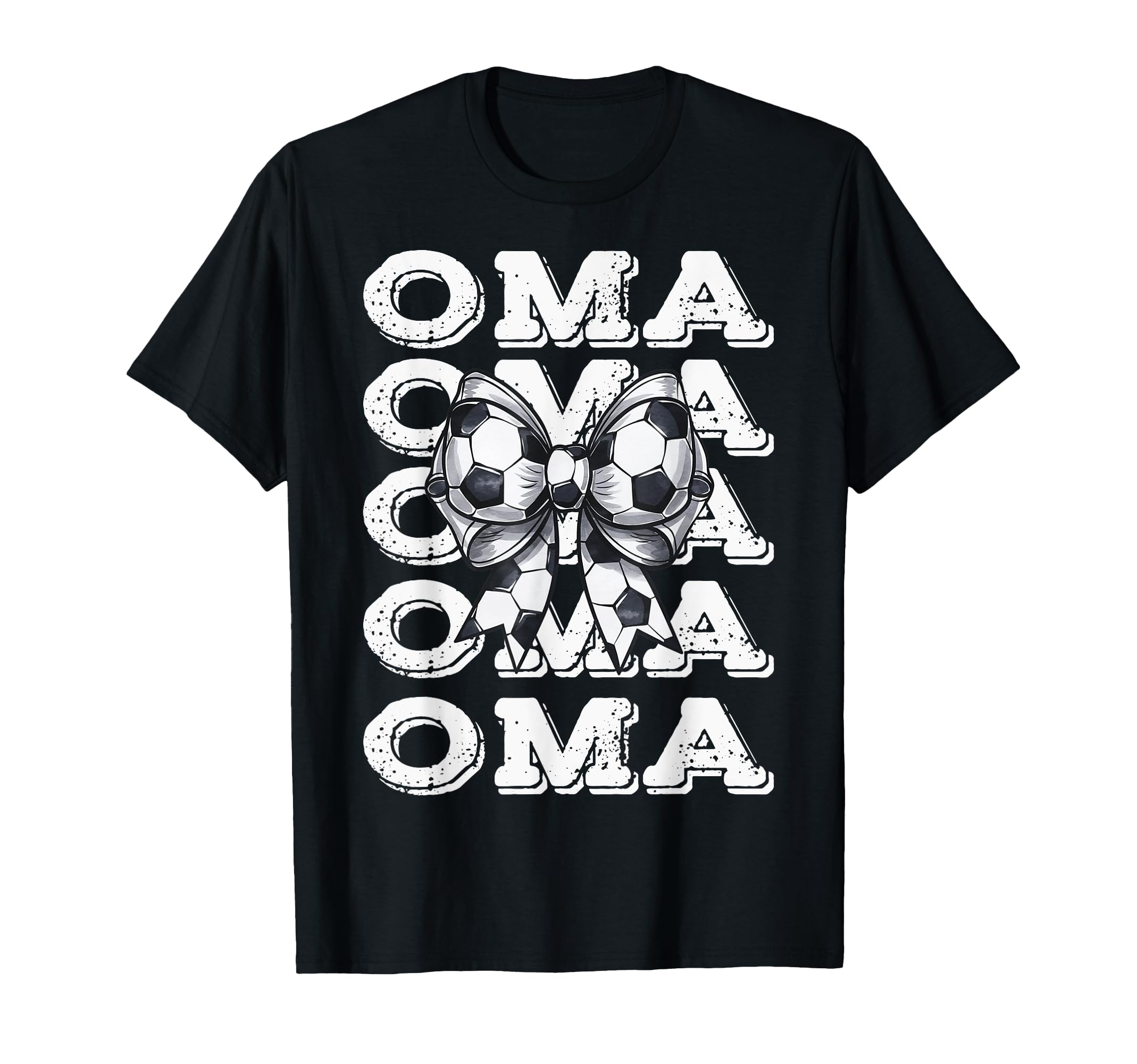 Coquette Soccer Oma Matching Family Bow T-Shirt - Unique Graphic for Adults - T-Shirt, Sweatshirt, Hoodie
