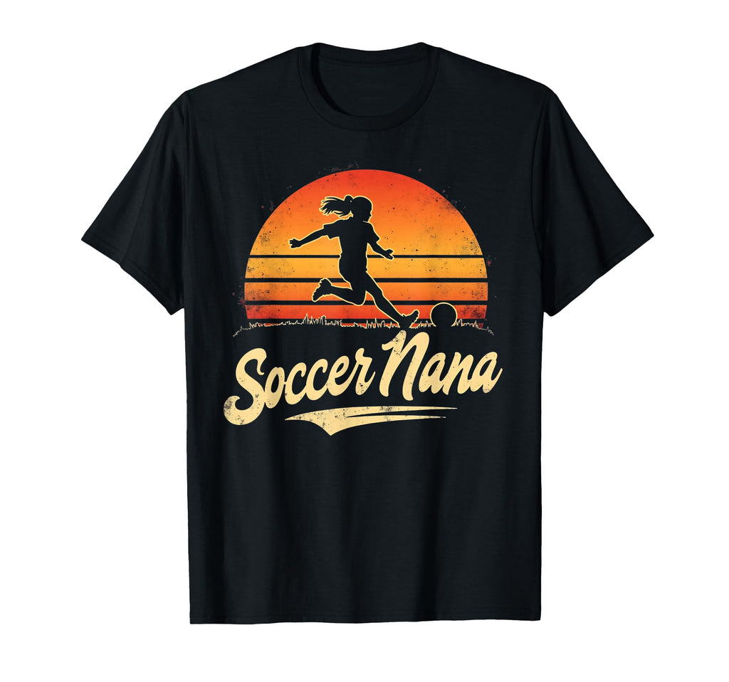 Proud Soccer Nana Funny Grandma Lover T-Shirt - Minimalist Print Men Women - T-Shirt, Sweatshirt, Hoodie