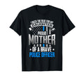 Back Blue My Daughter Proud Mother Police T-Shirt - Unique Graphic Unisex - T-Shirt, Sweatshirt, Hoodie