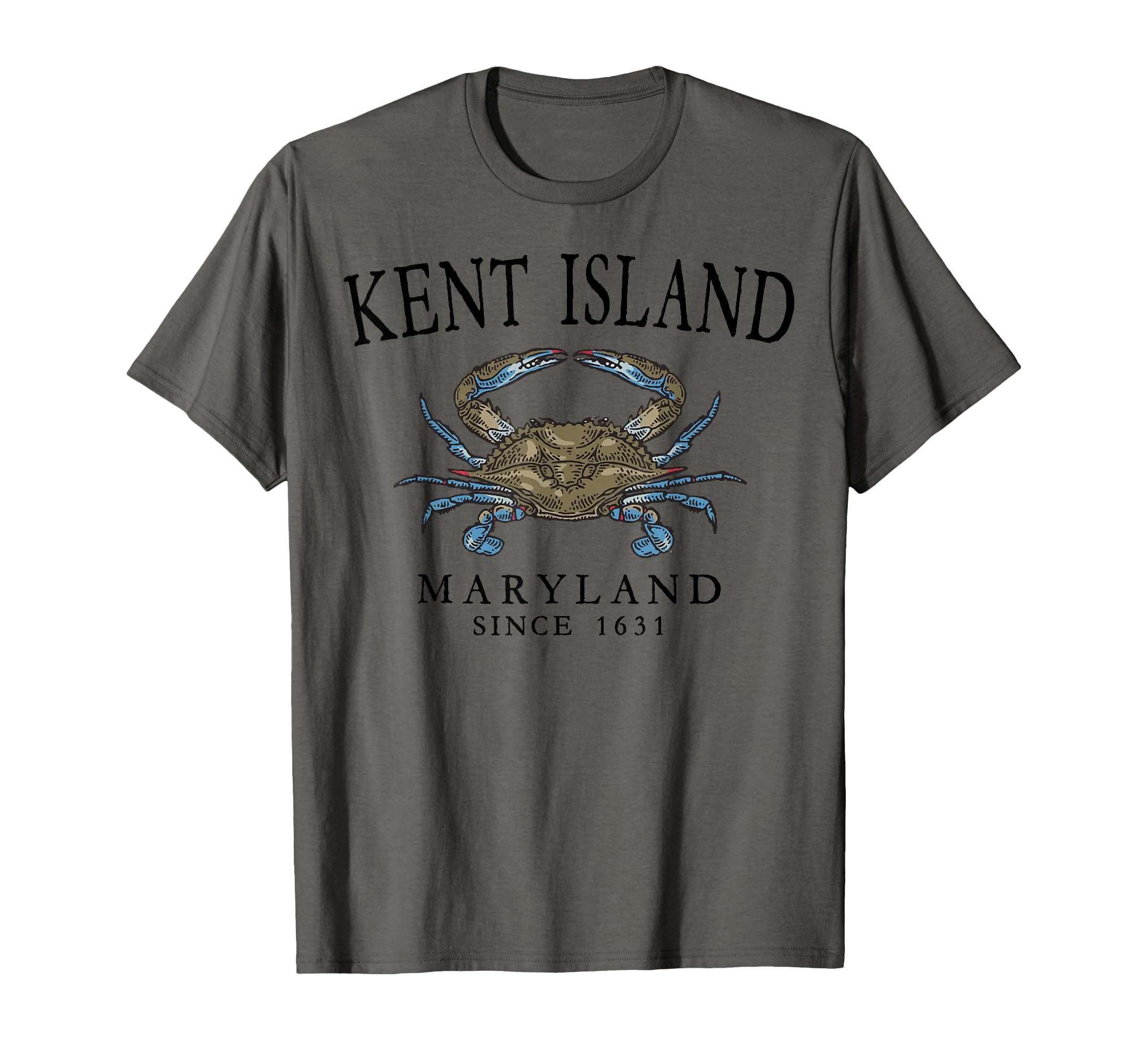 Kent Island Maryland Blue Crab Since T-Shirt - Unique Graphic for Adults - T-Shirt, Sweatshirt, Hoodie