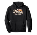 Nana Est 2026 Mom Mama Hoodie - Custom Art Print for Adults - T-Shirt, Sweatshirt, Hoodie