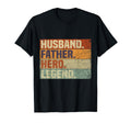 Husband Father Hero Legend T-Shirt - Casual Everyday Wear for Adults - T-Shirt, Sweatshirt, Hoodie