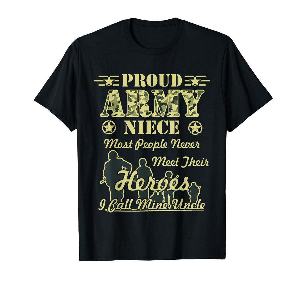 Proud Army Niece T Shirts T-Shirt - Unique Graphic Men Women - T-Shirt, Sweatshirt, Hoodie