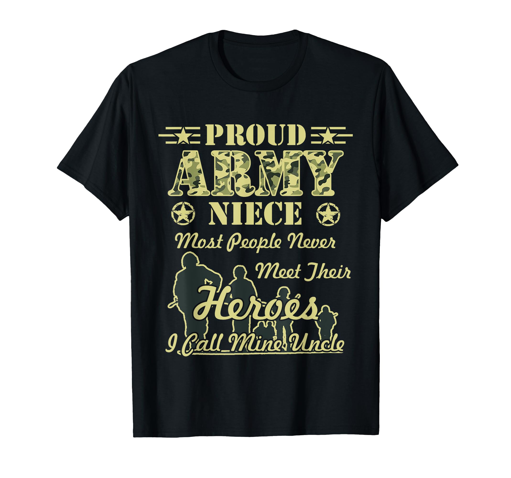 Proud Army Niece T Shirts T-Shirt - Unique Graphic Men Women - T-Shirt, Sweatshirt, Hoodie